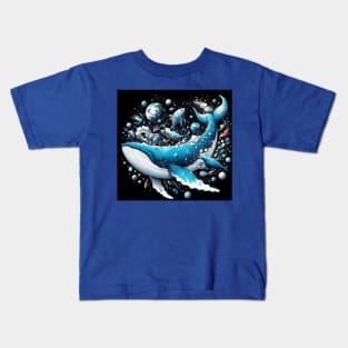 Blue Whale . Kids T-Shirt